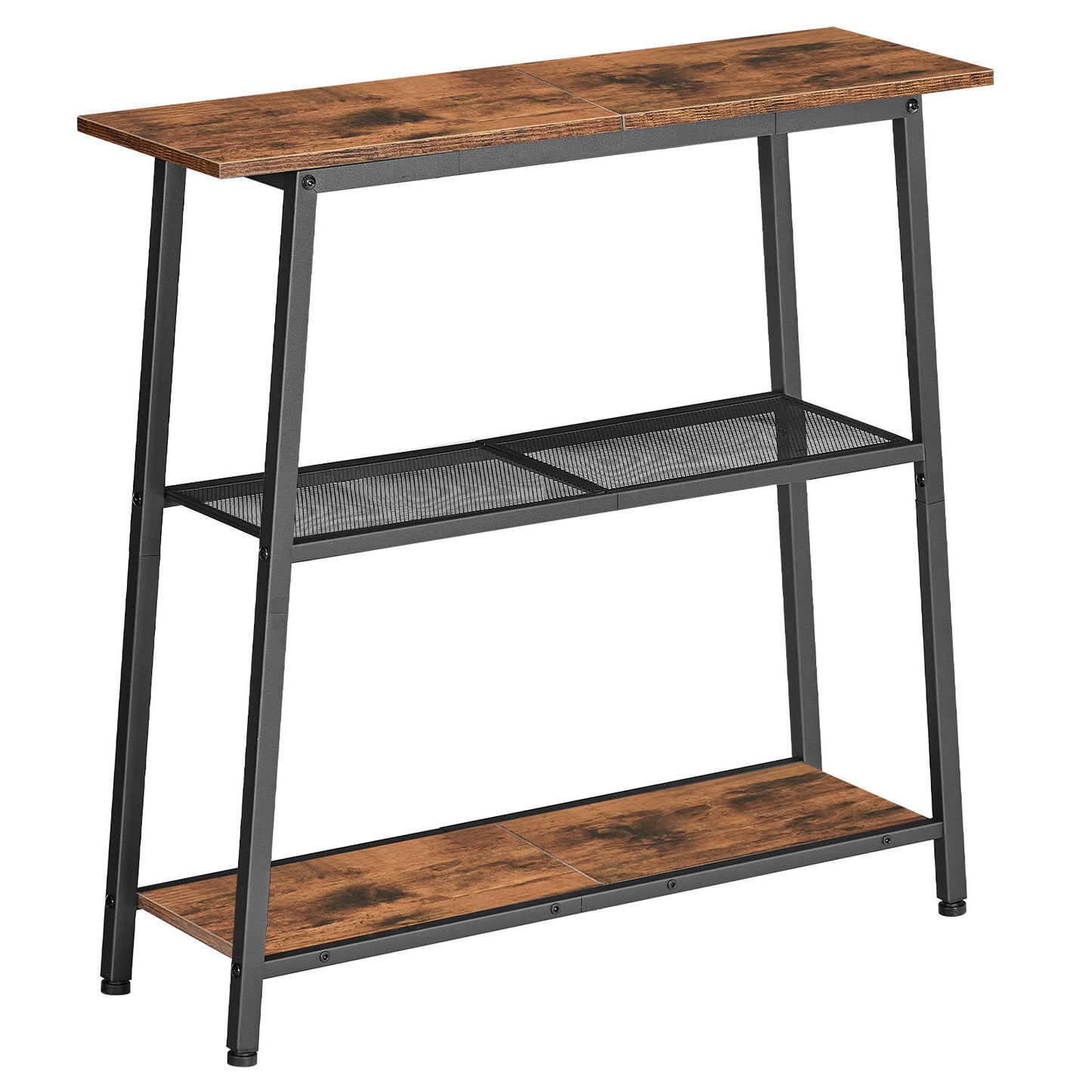 HOOBRO 30 inch 3-Tier Narrow Console Table with Storage Shelves