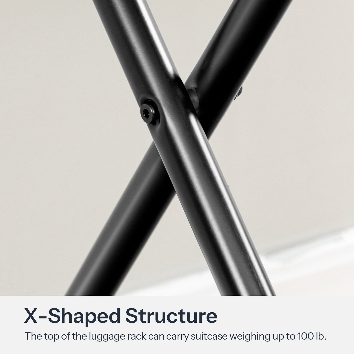 HOOBRO Metal Foldable Luggage Rack