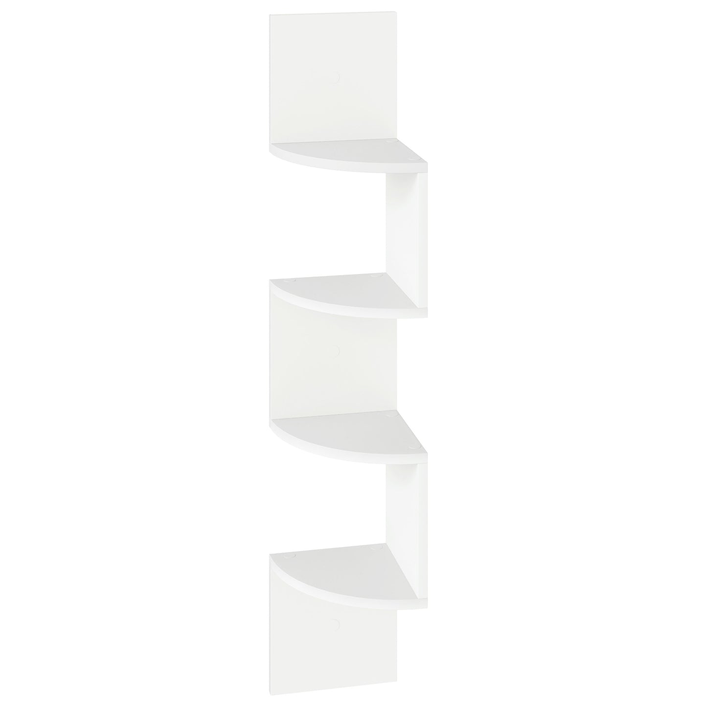 HOOBRO 4-Tier Wall-Mounted Corner Shelf /2PICS