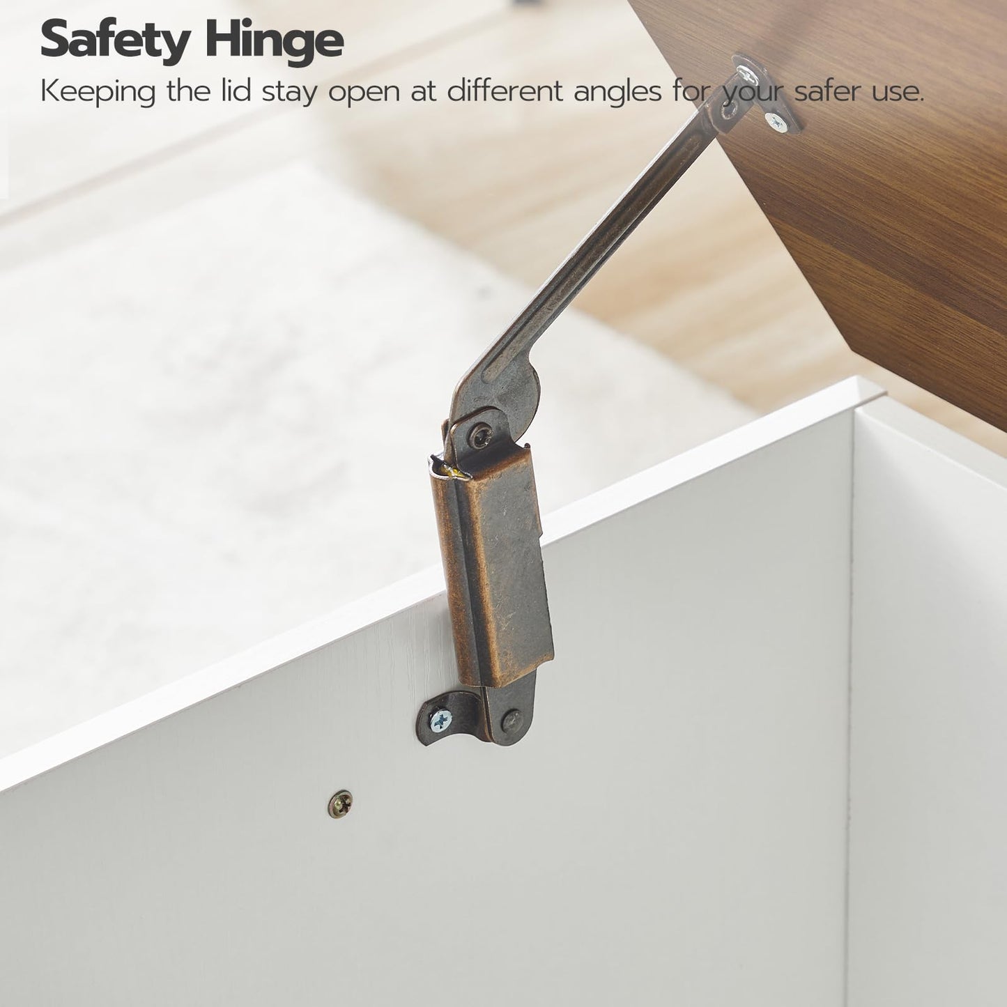 HOOBRO 39.3-inch Multi-functional Wooden Storage Chest