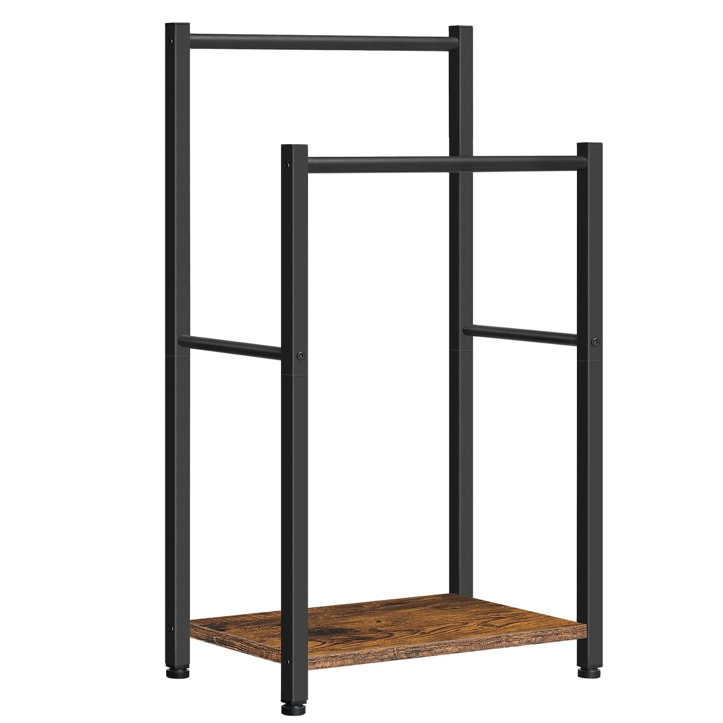 HOOBRO Free Standing Towel Rack with 2 Tier Blanket Rack