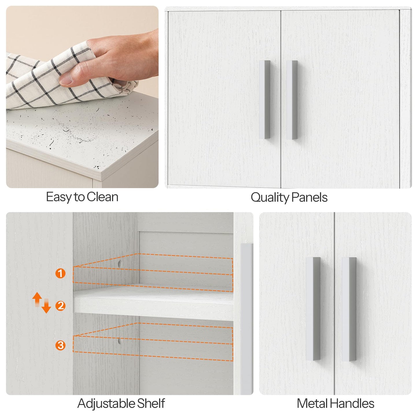 HOOBRO Bathroom Wall Cabinet & Medicine Cabinet with Adjustable Shelf