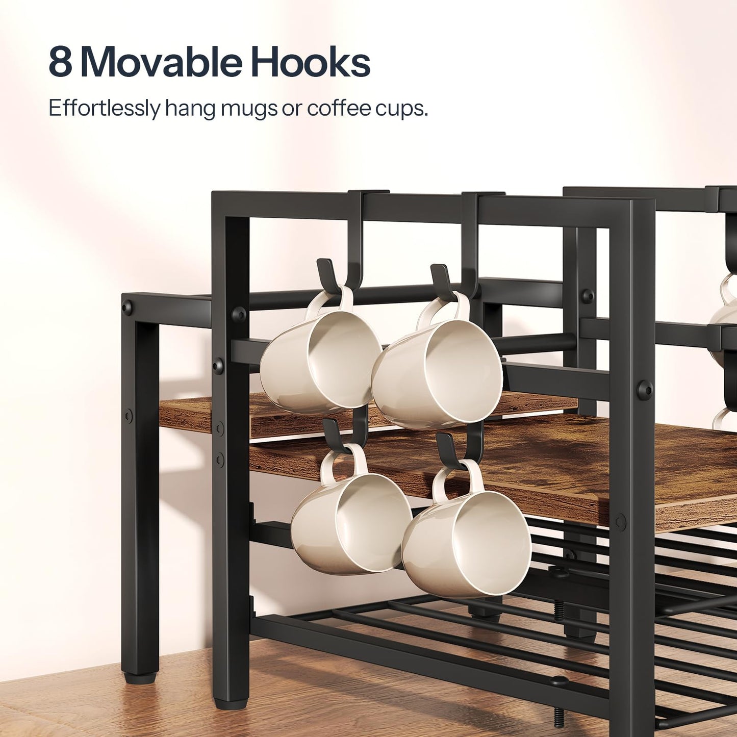 HOOBRO K-Cup Coffee Capsule Holder with Cup Holder