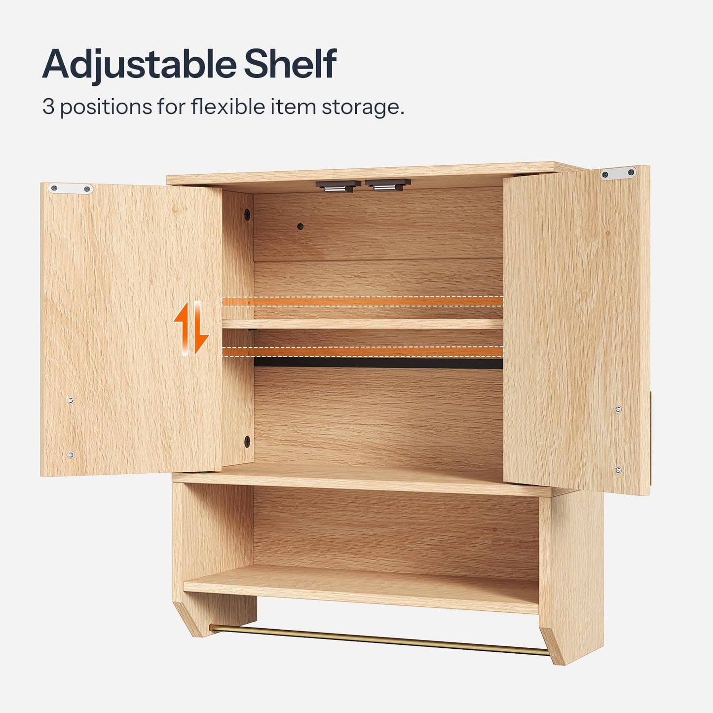 HOOBRO Farmhouse Fluted Bathroom Wall Cabinet & Medicine Cabinet