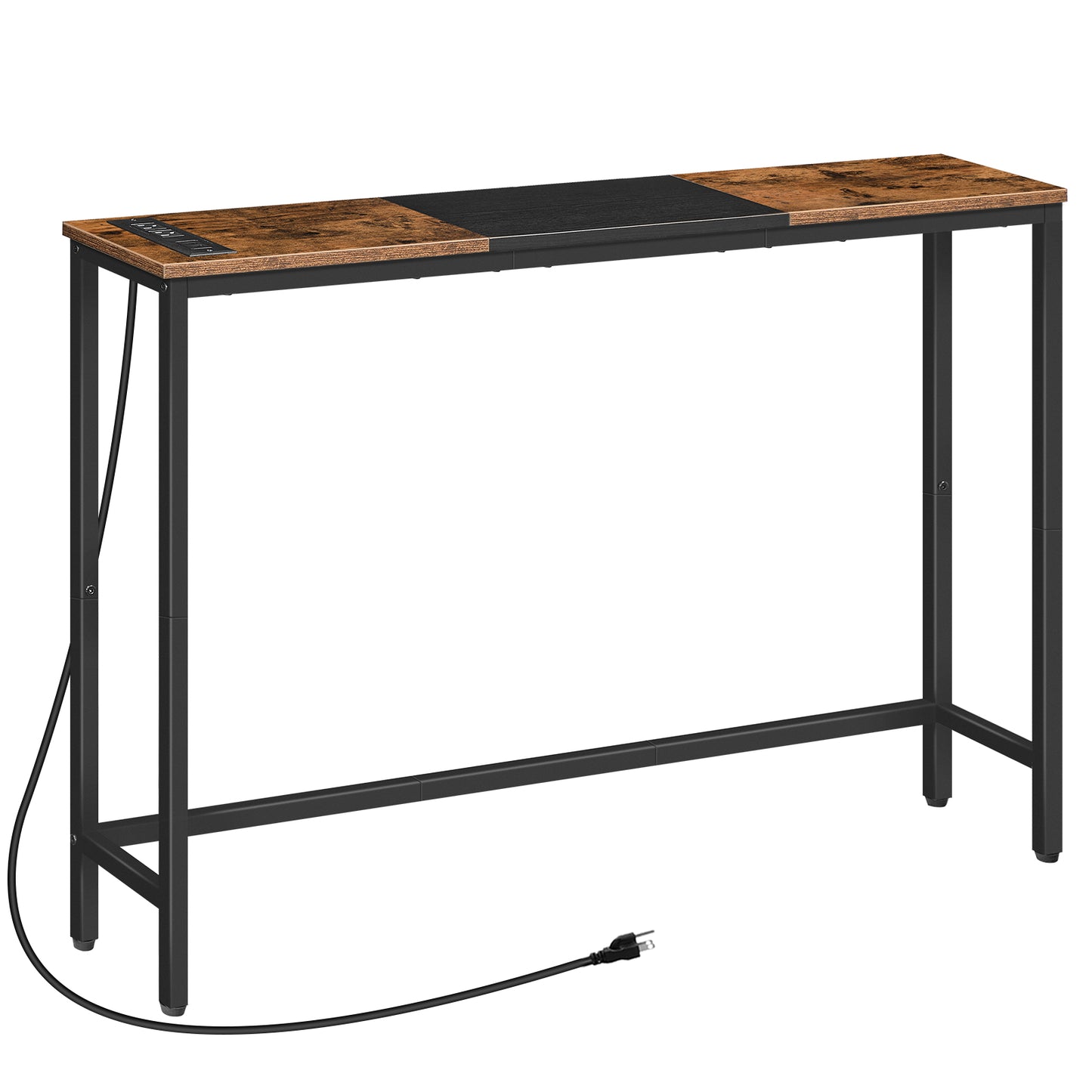 HOOBRO 44.9-inch Narrow Console Table with Power Outlets