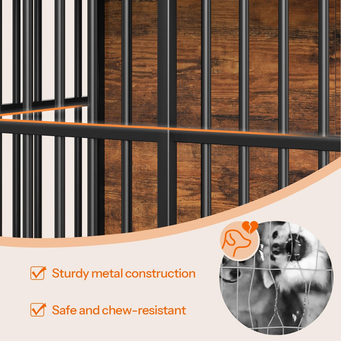 HOOBRO 36.6-inch Dog Crate Furniture & Heavy Duty Dog Kennel