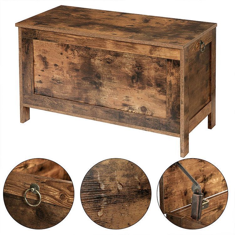 HOOBRO Storage Chest, Retro Toy Box Organizer with Safety Hinge, Entryway Storage Bench Supports 220 lb, 29.9 x 15.7 x 18.9 Inches, Toy Chest, Wooden Look, Easy Assembly