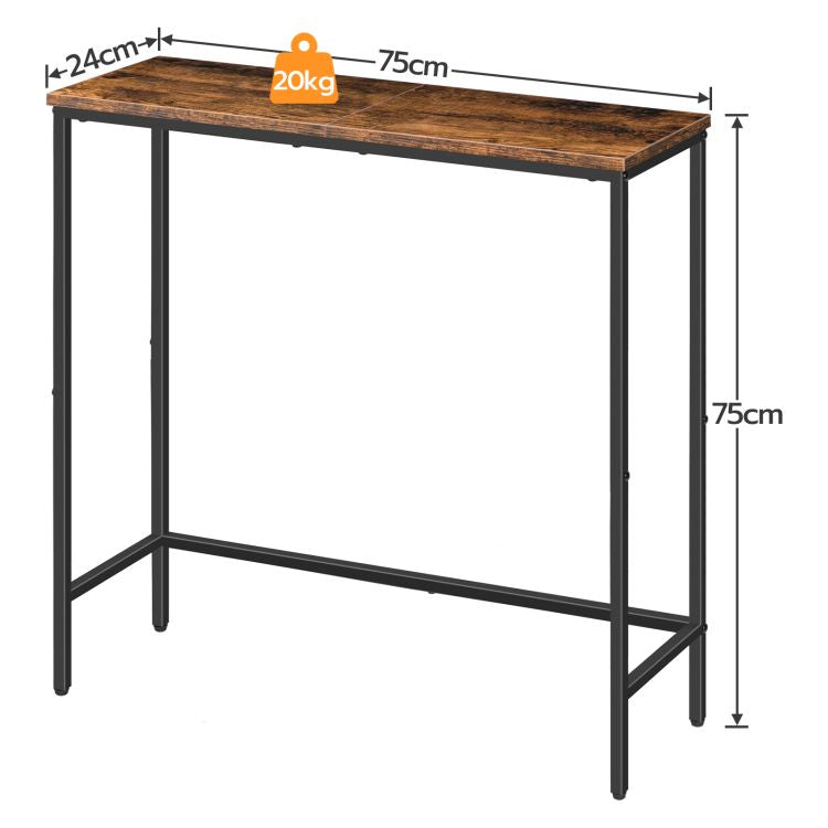 HOOBRO Narrow Console Table, 29.5" Small Entryway Table, Thin Sofa Table, Side Table, Display Table, for Hallway, Bedroom, Living Room, Foyer