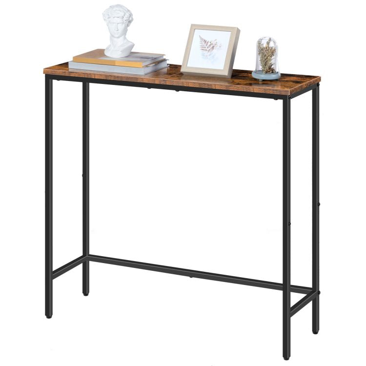 HOOBRO Narrow Console Table, 29.5" Small Entryway Table, Thin Sofa Table, Side Table, Display Table, for Hallway, Bedroom, Living Room, Foyer