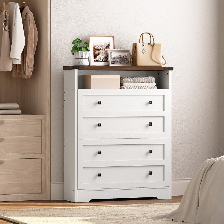 HOOBRO Shoe Cabinet Storage for Entryway, Farmhouse Shoe Cabinet with 2 Flip Drawers, Freestanding Shoe Organizer, Hidden Narrow Shoes Storage Cabinet, Slim Shoe Cabinet