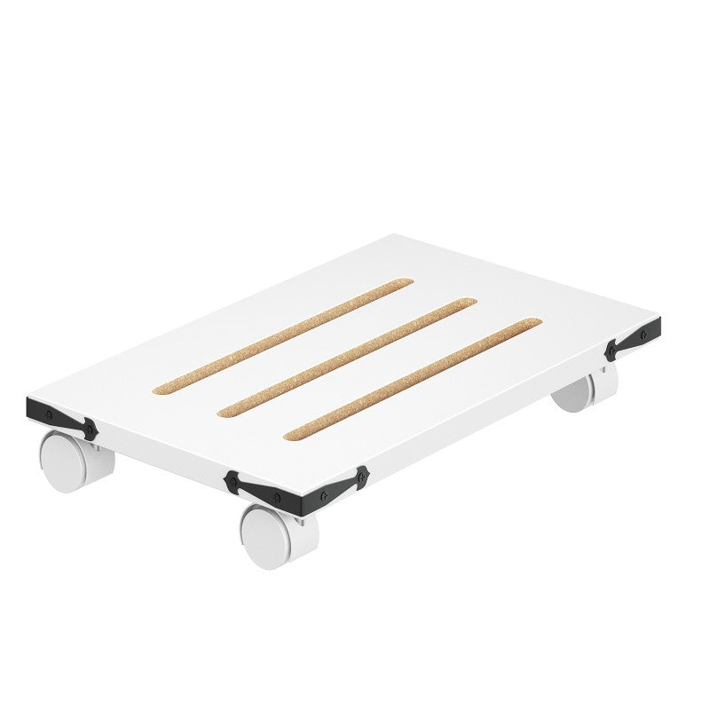 HOOBRO Mobile PC Stand, Ventilated Computer Tower Stand, PC Tower Holder with 4 Caster Wheels, CPU Holder Under Desk Fits Most Computer Host, for Office, Gamers