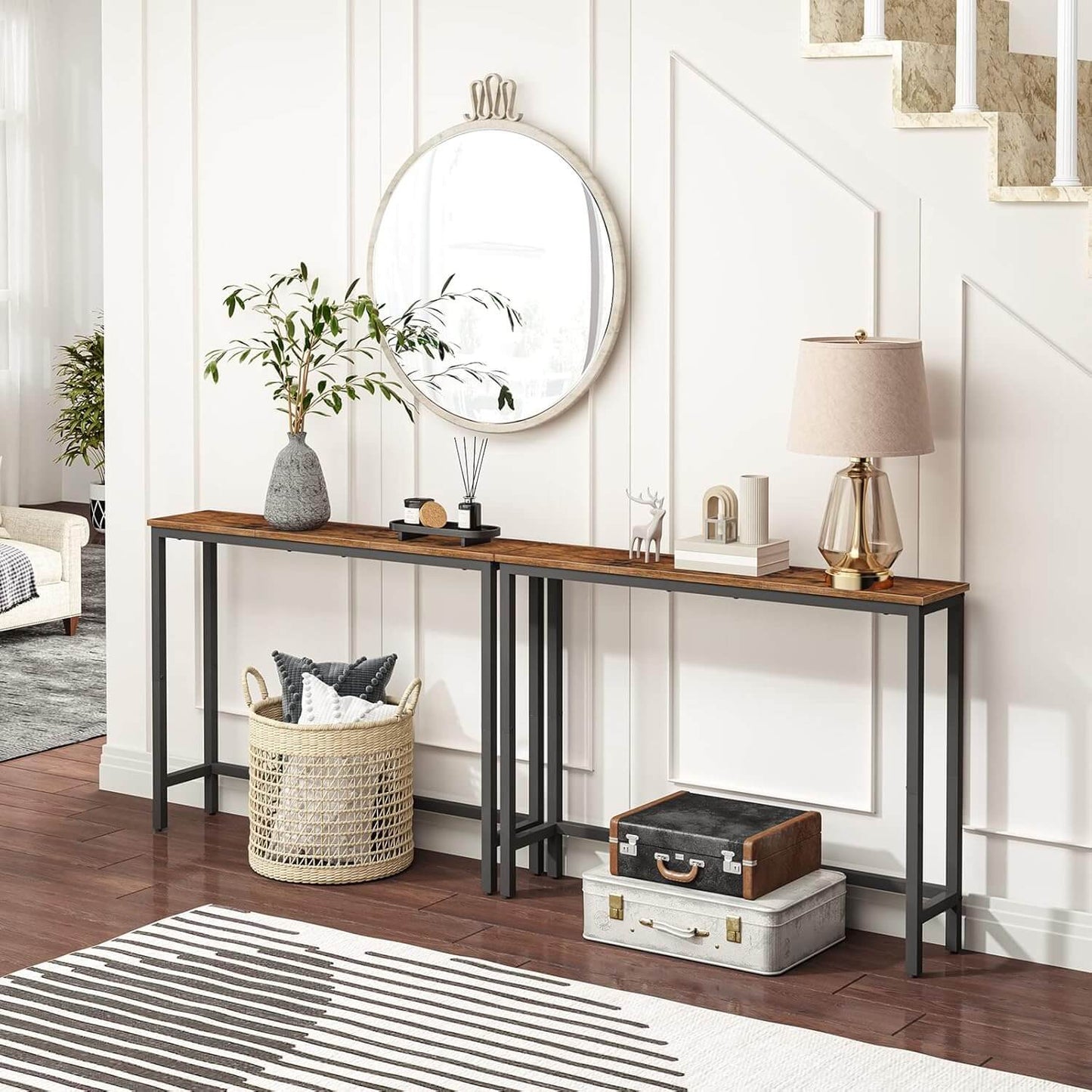 HOOBRO 39.4-inch Narrow Entryway Console Table