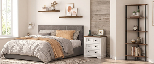 small bedroom storage ideas with space saving furniture