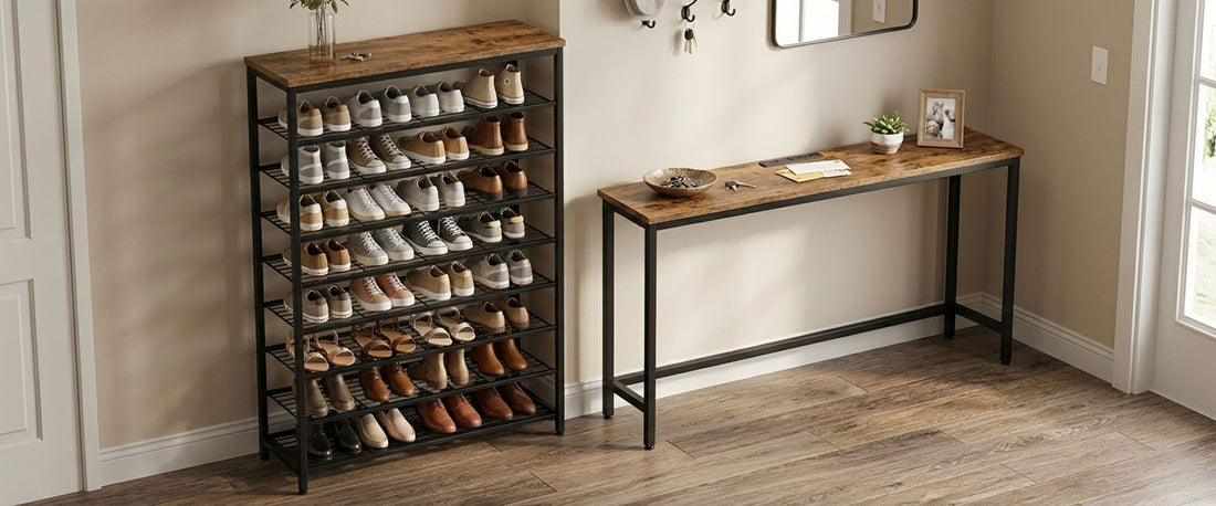 How Can You Maximize Shoe Storage in a Small Entryway?