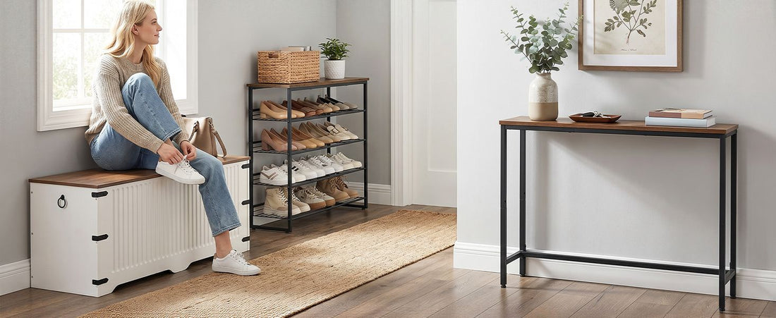 Need Better Entryway Storage? 5 Best HOOBRO Console Tables & Shoe Racks
