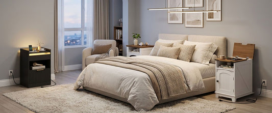 how to style a nightstand with bedroom decor ideas