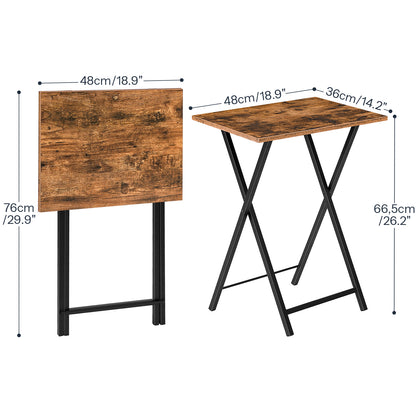 HOOBRO Folding TV Tray Table for Small Space / 2PICS