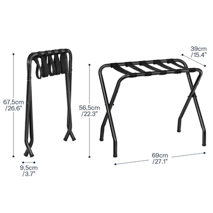 HOOBRO Metal Foldable Luggage Rack