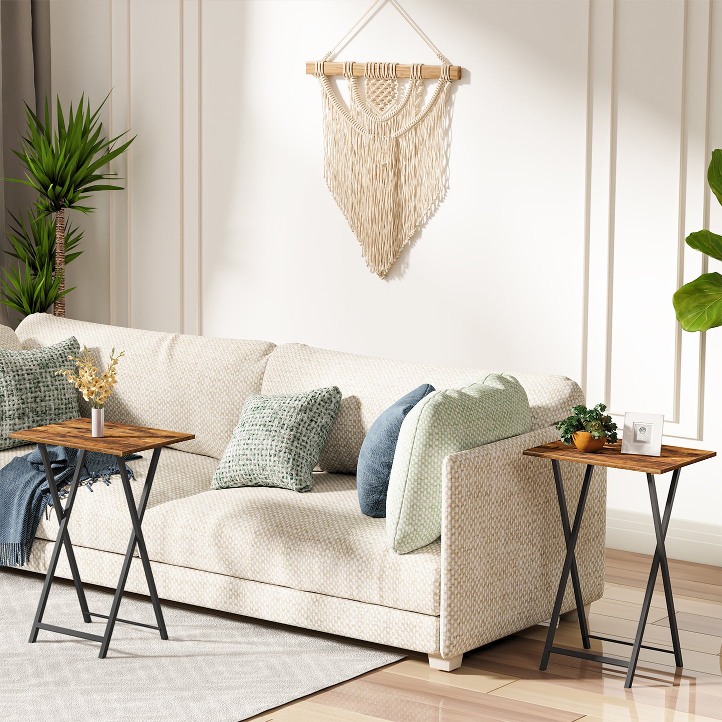 HOOBRO Folding TV Tray Table for Small Space / 2PICS