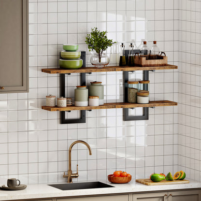 HOOBRO 15-inch Wall-Mounted Shelf /2PICS