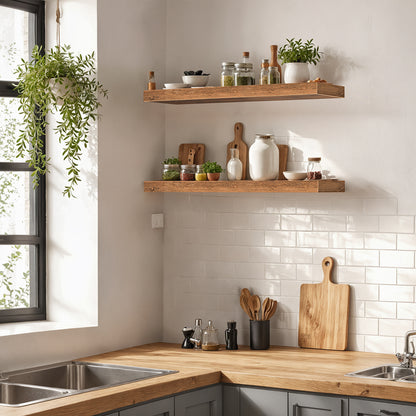 HOOBRO 23.6-inch Wall-Mounted Shelf  / 2PICS