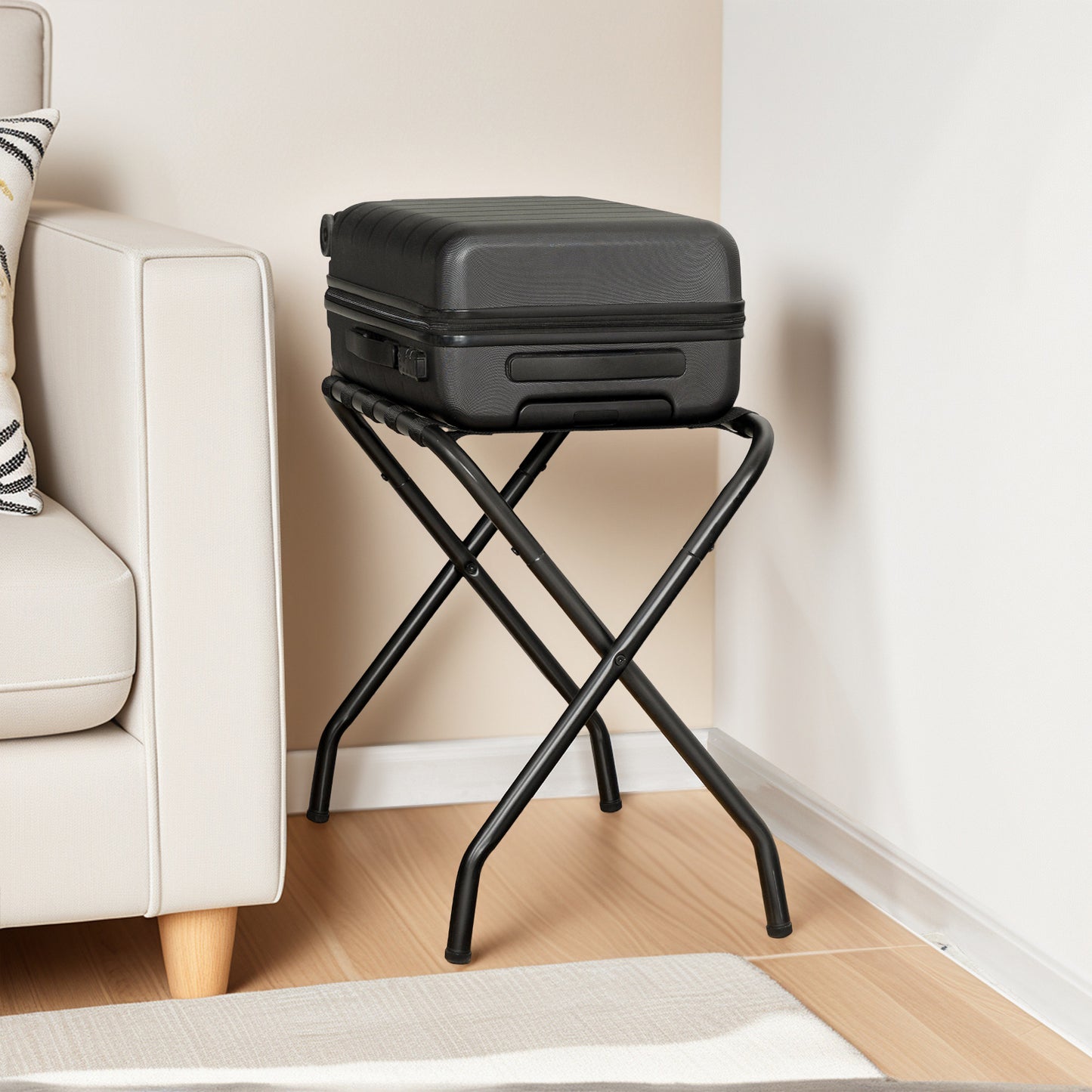 HOOBRO Metal Foldable Luggage Rack