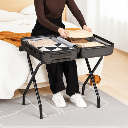 HOOBRO Metal Foldable Luggage Rack