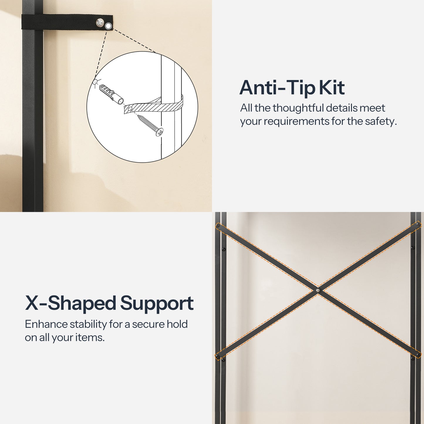 HOOBRO 3-Tier Over The Toilet Storage Rack with 2 Drawers