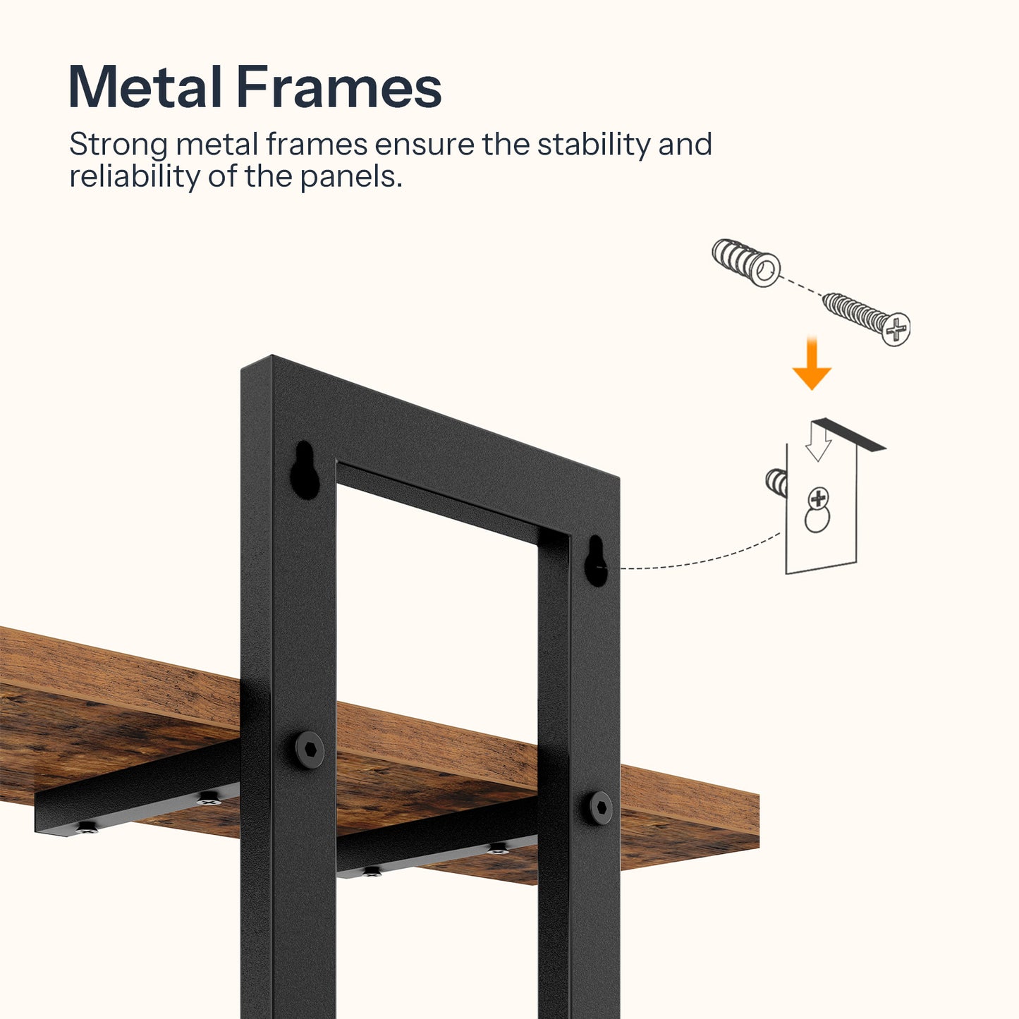 HOOBRO 15-inch Wall-Mounted Shelf /2PICS