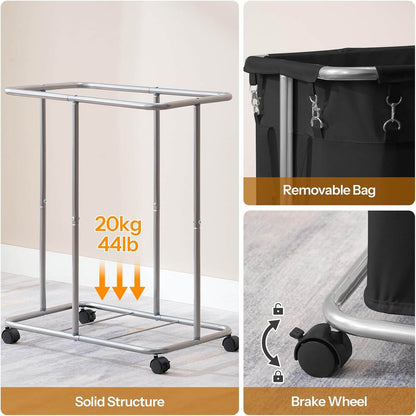HOOBRO 170L(45 Gallons) Laundry Basket with Wheels