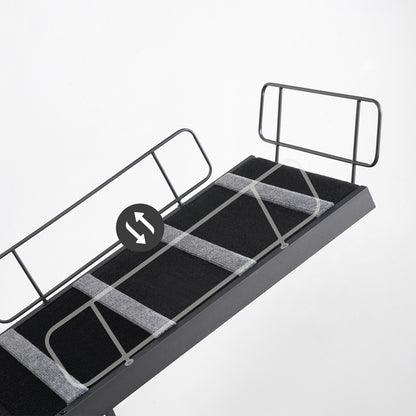 HOOBRO 63-inch L 4-Level Height Adjustable Dog Ramp for Bed