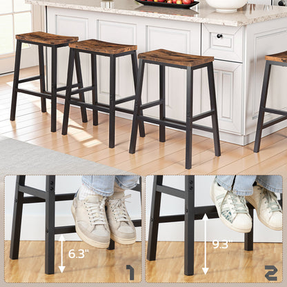 HOOBRO Kitchen Saddle Bar Stool / 2 PICS