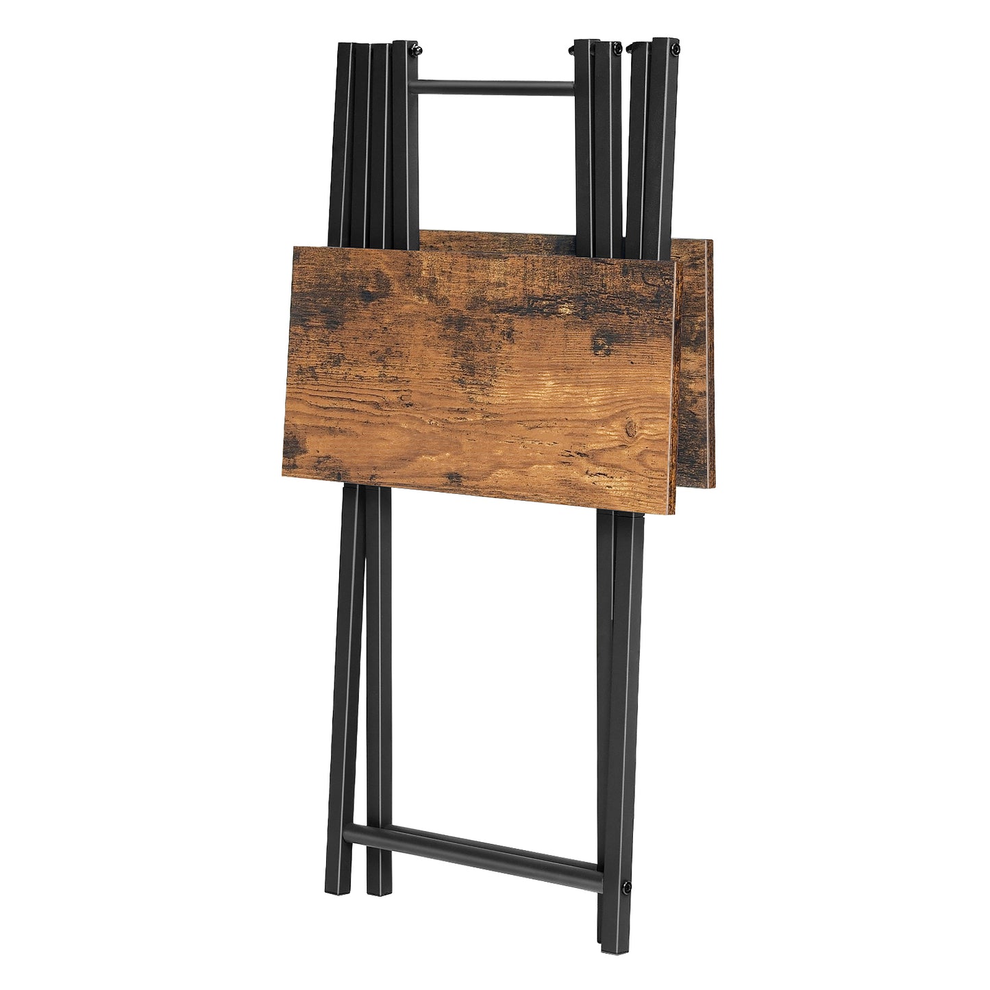 HOOBRO Wooden Folding Portable TV Tray Table