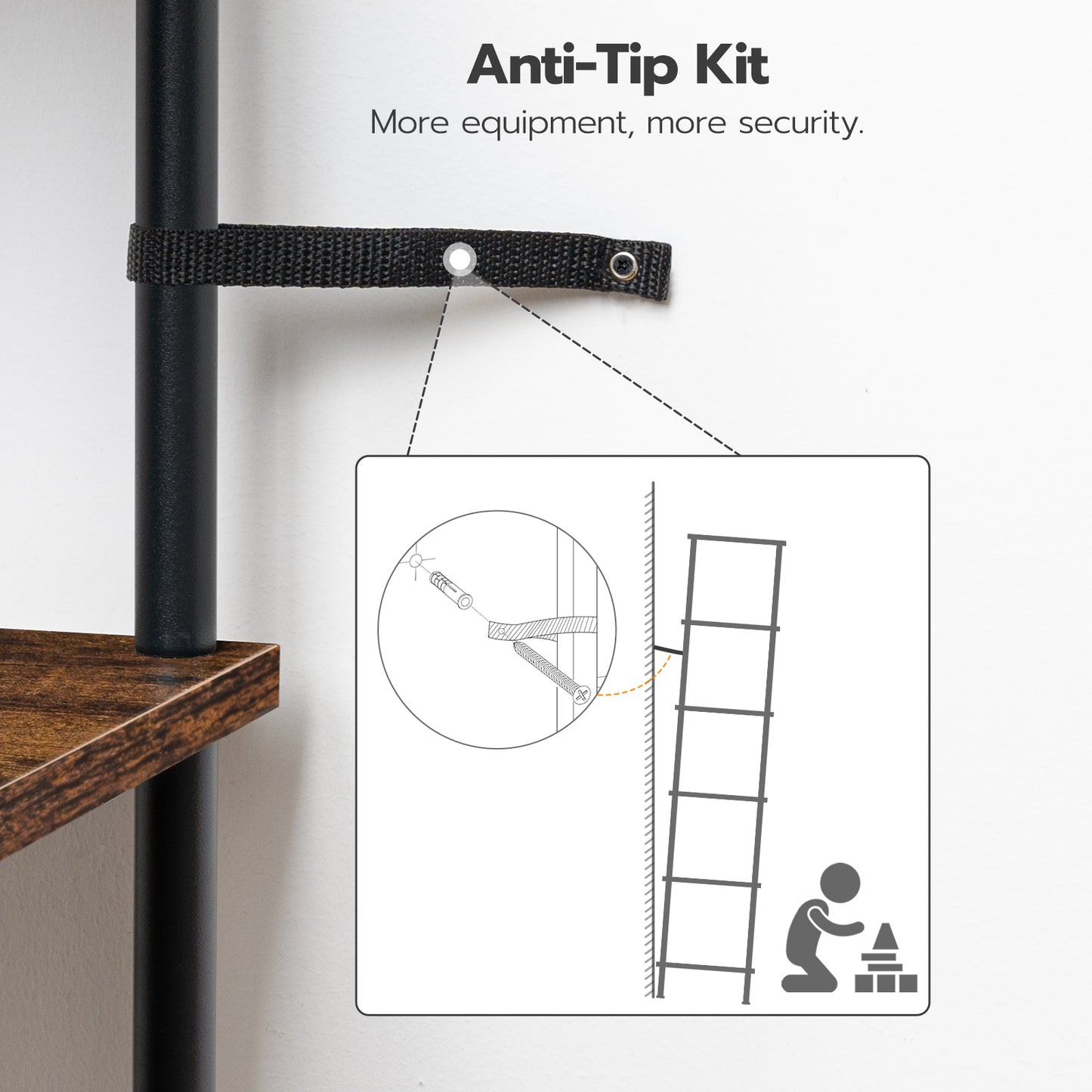 HOOBRO 6-Tier Square Rack Corner Bookshelf