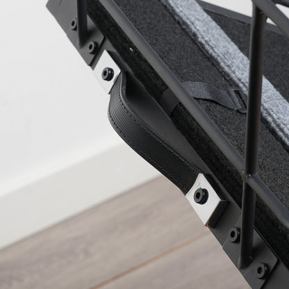 HOOBRO 63-inch L 4-Level Height Adjustable Dog Ramp for Bed