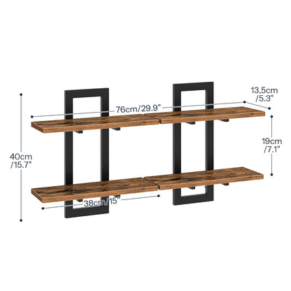 HOOBRO 15-inch Wall-Mounted Shelf /2PICS