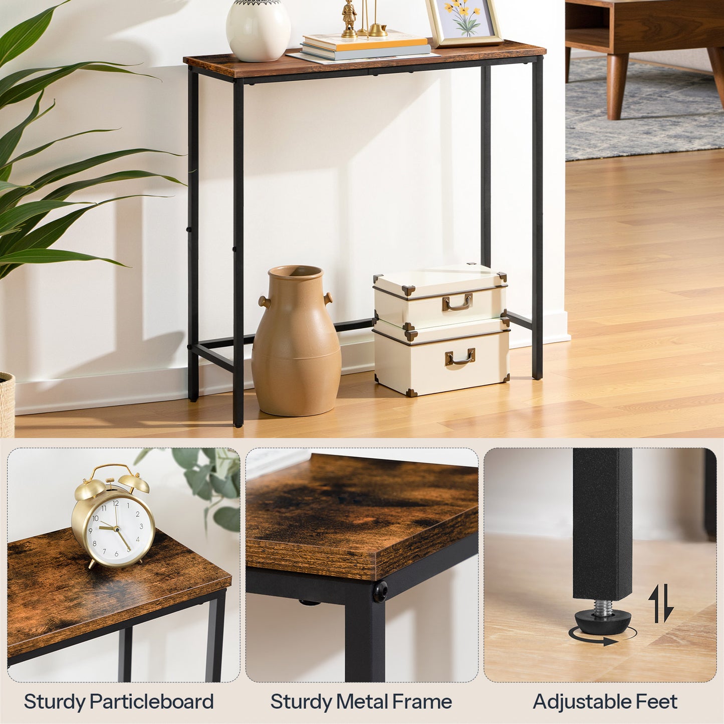 HOOBRO 29.5-inch Narrow Console Table