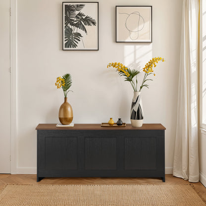 HOOBRO 39.3-inch Wooden Storage Chest with Lift Top