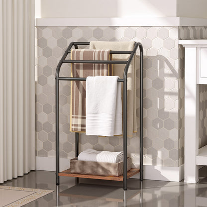 HOOBRO 4-Tier Freestanding Towel Rack