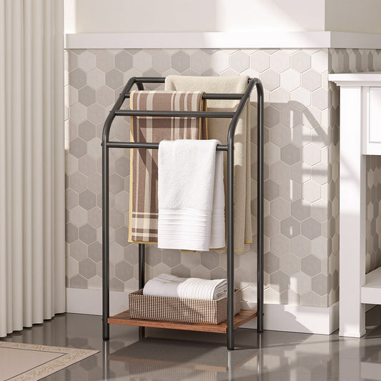 HOOBRO 4-Tier Freestanding Towel Rack