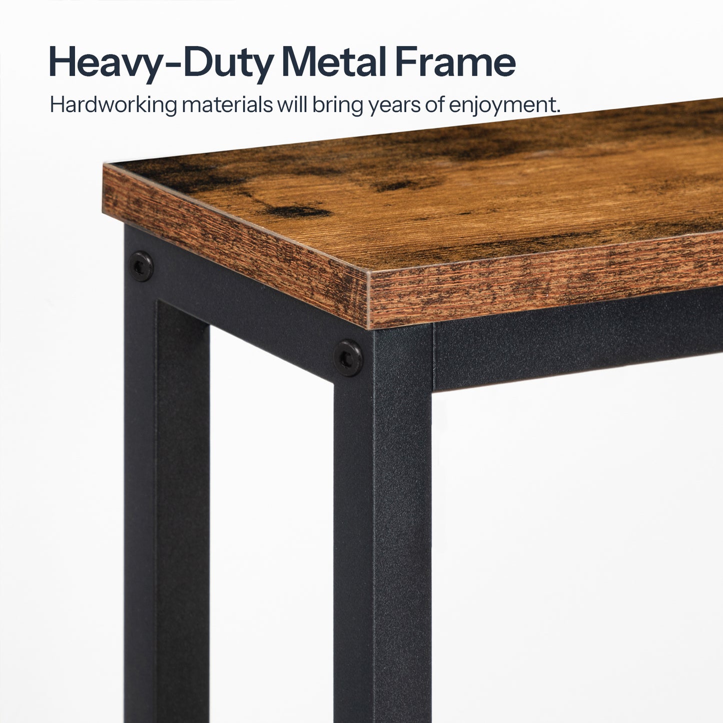 HOOBRO 47.2-inch Narrow Console Table with Power Outlet