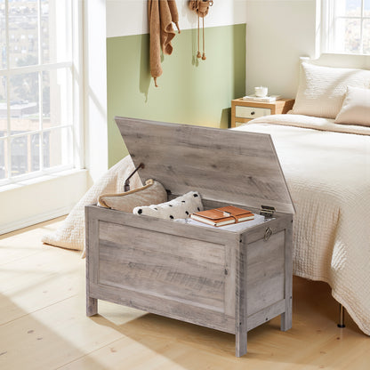 HOOBRO Wooden Multifunctional Toy Storage Box