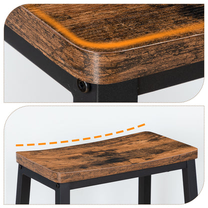 HOOBRO Kitchen Saddle Bar Stool / 2 PICS