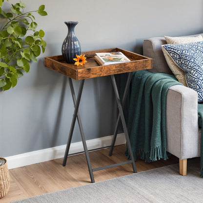 HOOBRO TV Tray Table with Removable Serving Tray