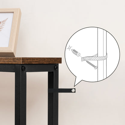 HOOBRO 44.9-inch Narrow Console Table with Power Outlets
