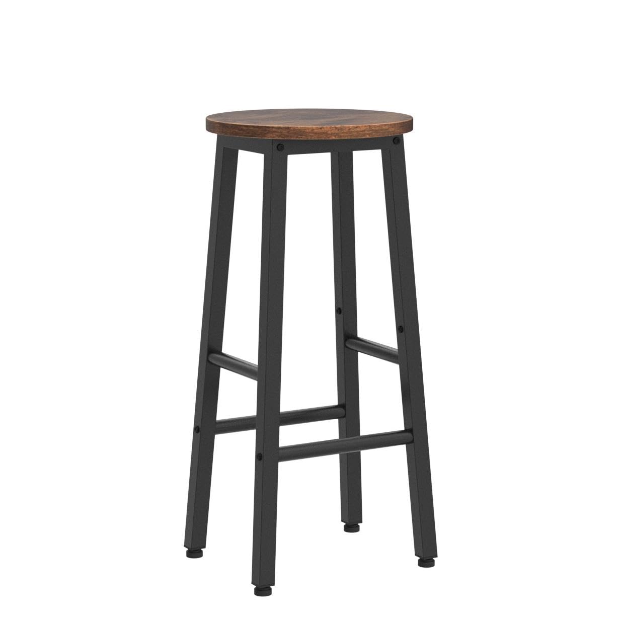 HOOBRO Retro Brown 24.8-inch Bar Stool Set / 2 PICS