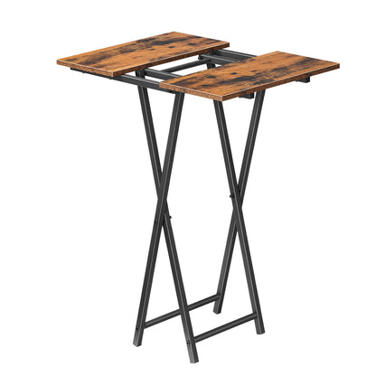 HOOBRO Wooden Folding Portable TV Tray Table
