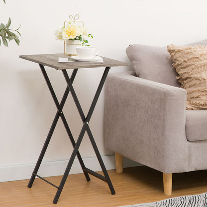 HOOBRO Folding TV Tray Table for Small Space / 2PICS