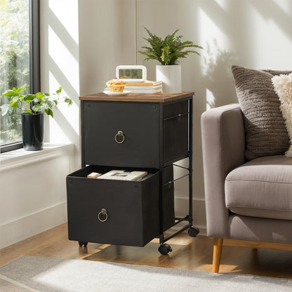 HOOBRO 2 Drawer Rolling File Cabinet & Printer Stand
