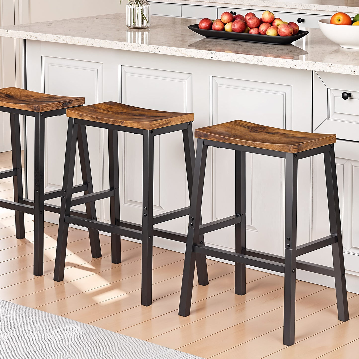 HOOBRO Kitchen Saddle Bar Stool / 2 PICS